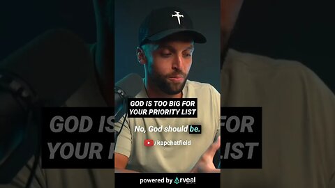 God is TOO BIG for your priority list 😳 #jesus #bible #god #spirituality #christianity #holyspirit
