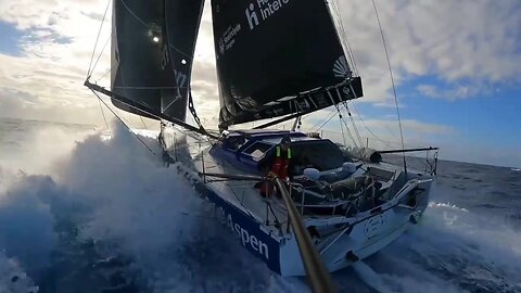Vendee Globe Onboard Report Day 9 Leader Sam Goodchild' Birthday, Latest News, Boris, Isobelle, Pip