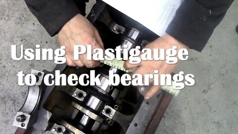 Checking the Maxion bearings with Plastigauge