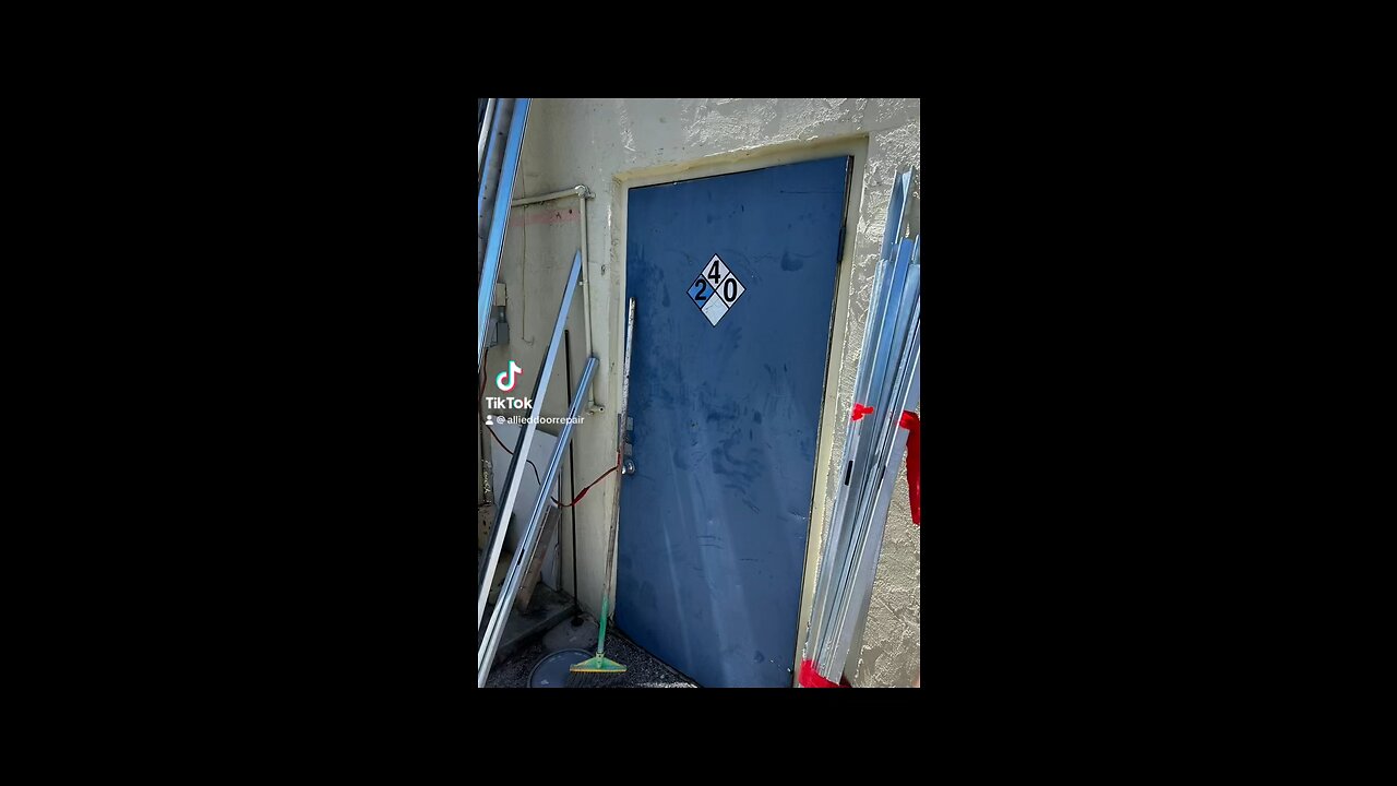 Commercial back entry door replacement in Pompano Beach, #Florida.