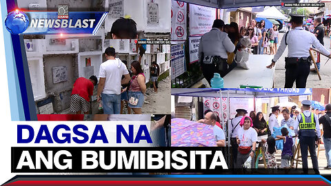 Mga bumibisita sa malaking sementeryo sa QC, dagsa na ngayong bisperas ng Undas