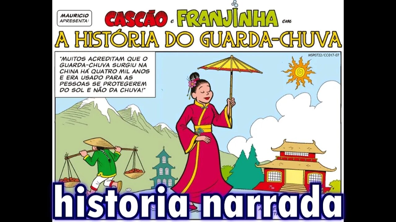 Cascão&Franjinha em-A história do guarda-chuva | Gibis do Rapha