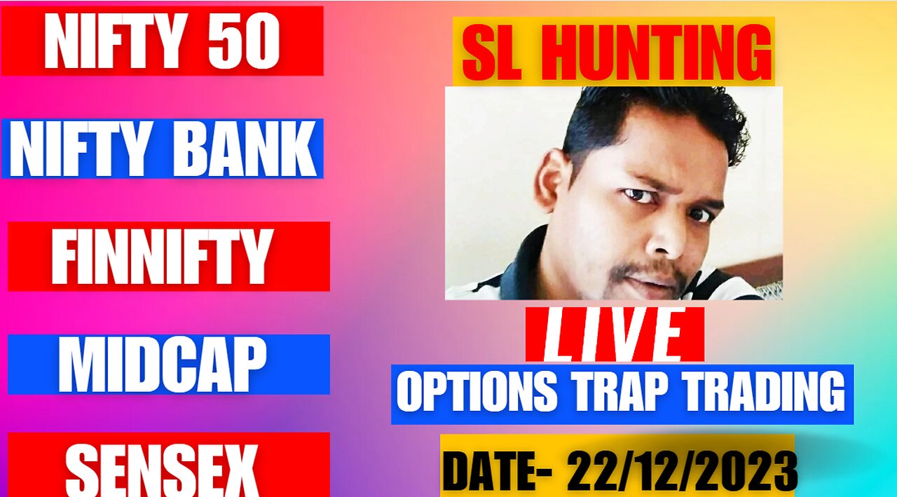 22 December 2023 Nifty50 Nifty Bank Fin Nifty Live Analysis @optionstrader86 #livetrading #live