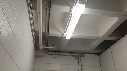 check it out some structural damage inside of a building