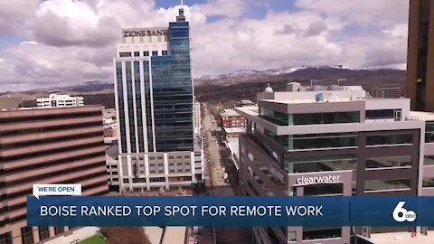 Boise ranked top spot for remote work