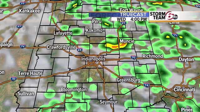 Cool/dry tonight. Showers Wednesday