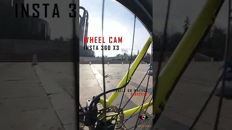 WHEEL CAM with INSTA 360 X3 at Carol Park , Bucharest | #shorts | 🇷🇴