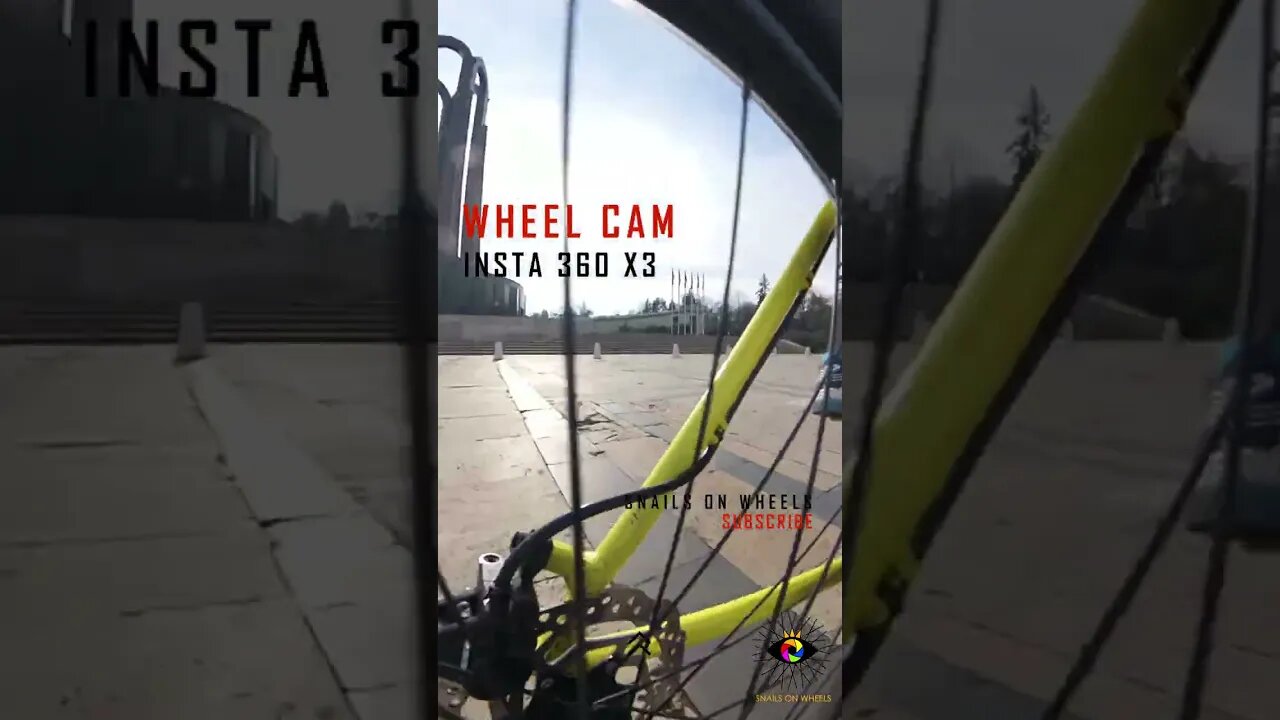 WHEEL CAM with INSTA 360 X3 at Carol Park , Bucharest | #shorts | 🇷🇴