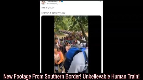 New Footage From Southern Border! Unbelievable Human Train!