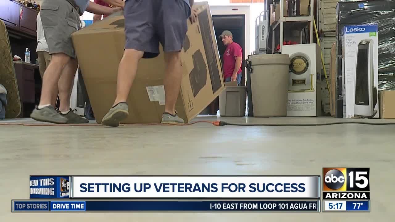 Veterans Furniture Center helps veterans in need get back on their feet, into a home of their own