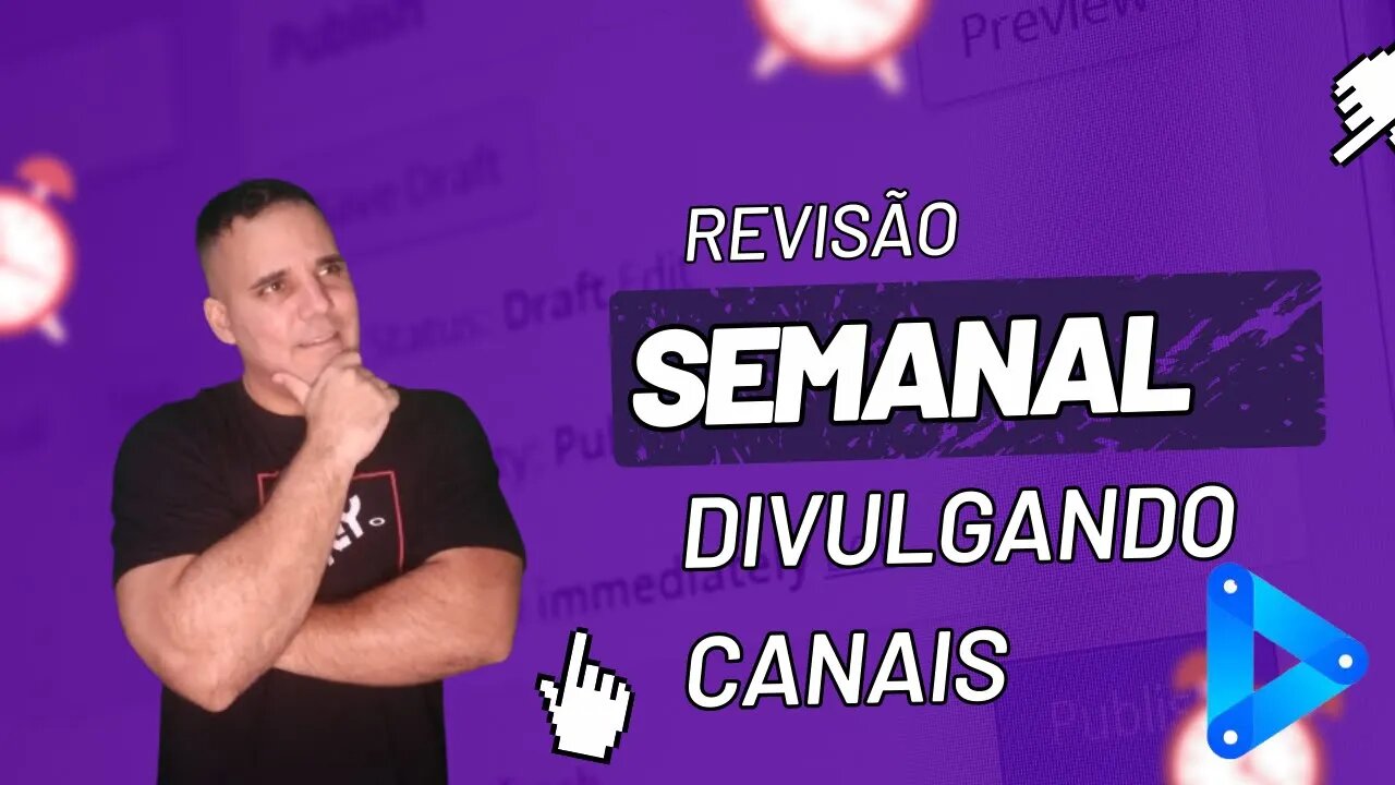 REVISÃO SEMANAL DO CANAL + TRADER AO VIVO