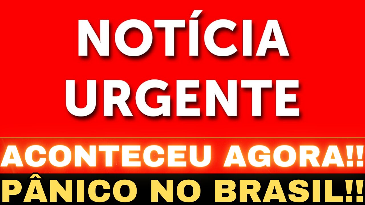 URGENTE!! TRISTE NOTÍCIA EXPLODE NO BRASIL!! ACONTECEU AGORA...