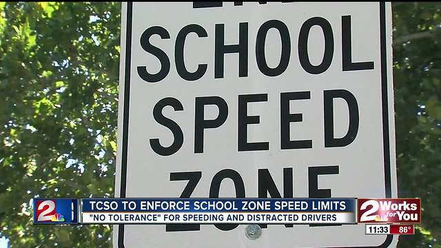 Tulsa deputies to enforce school zone speed limits