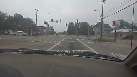 DRIVING AROUND PARIS, TEXAS SLOW MOTION (Downtown)