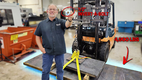 1/2" Invert-A-Bolt™ VS 4,900 lb. Plate | Will It Lift Or Break?