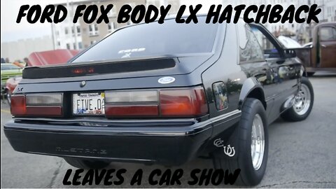 A Fox Body Ford Mustang LX Hatchback