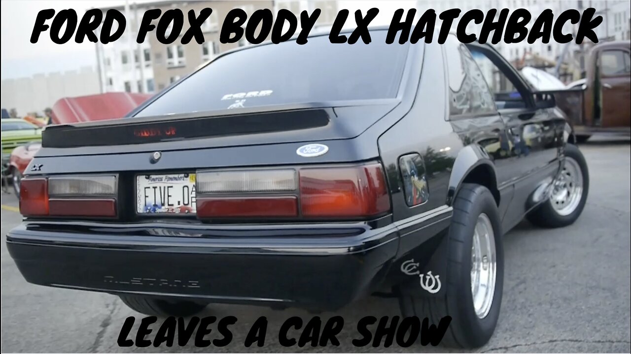 A Fox Body Ford Mustang LX Hatchback