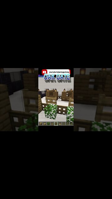 Oak and Bush Wall | Minecraft