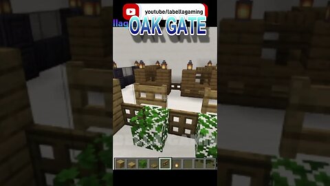 Oak and Bush Wall | Minecraft