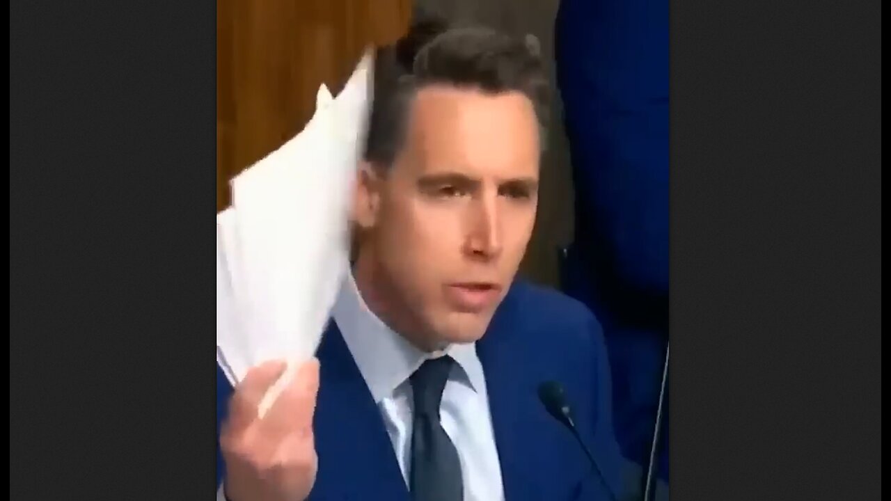 Josh Hawley - Is That Before Or After You Release Children To Labor Traffickers?