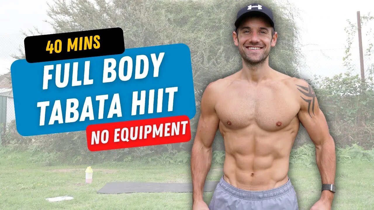 INTENSE 40 Minute Full Body Tabata HIIT to Burn Fat and Build Muscle