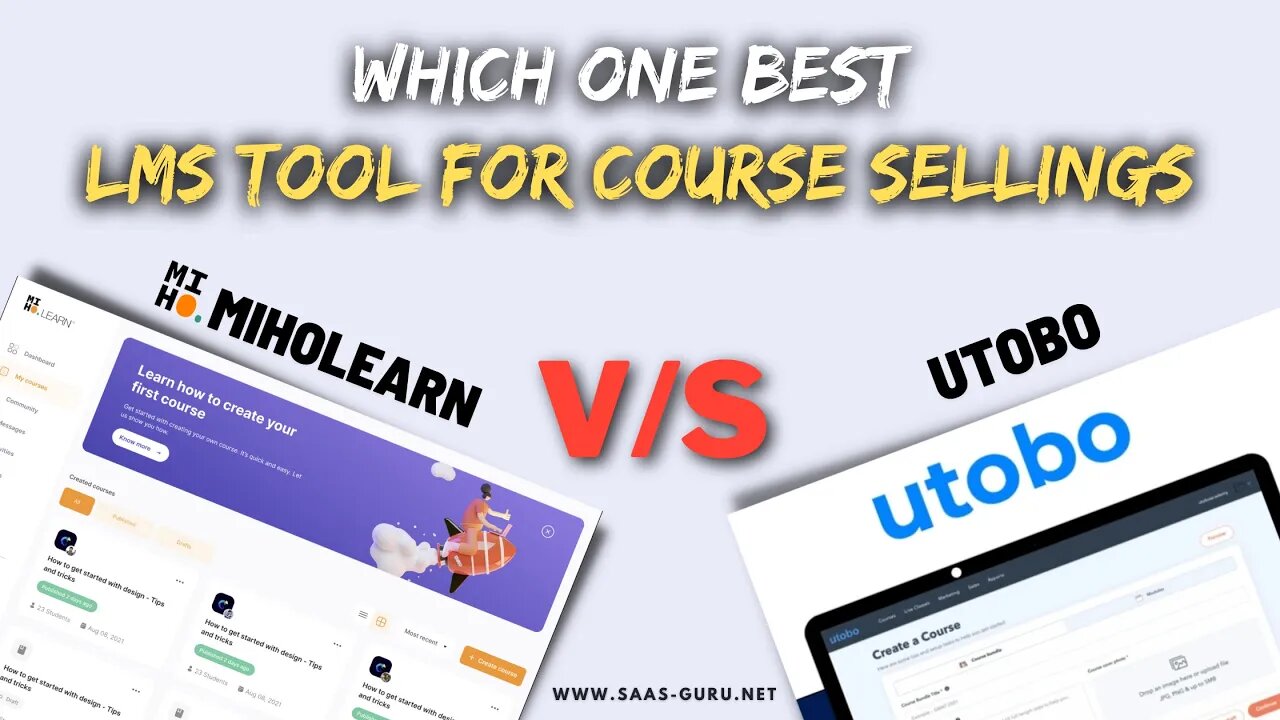 Miholearn vs Utobo | Which one is the Best LMS Tool for Online Courses?