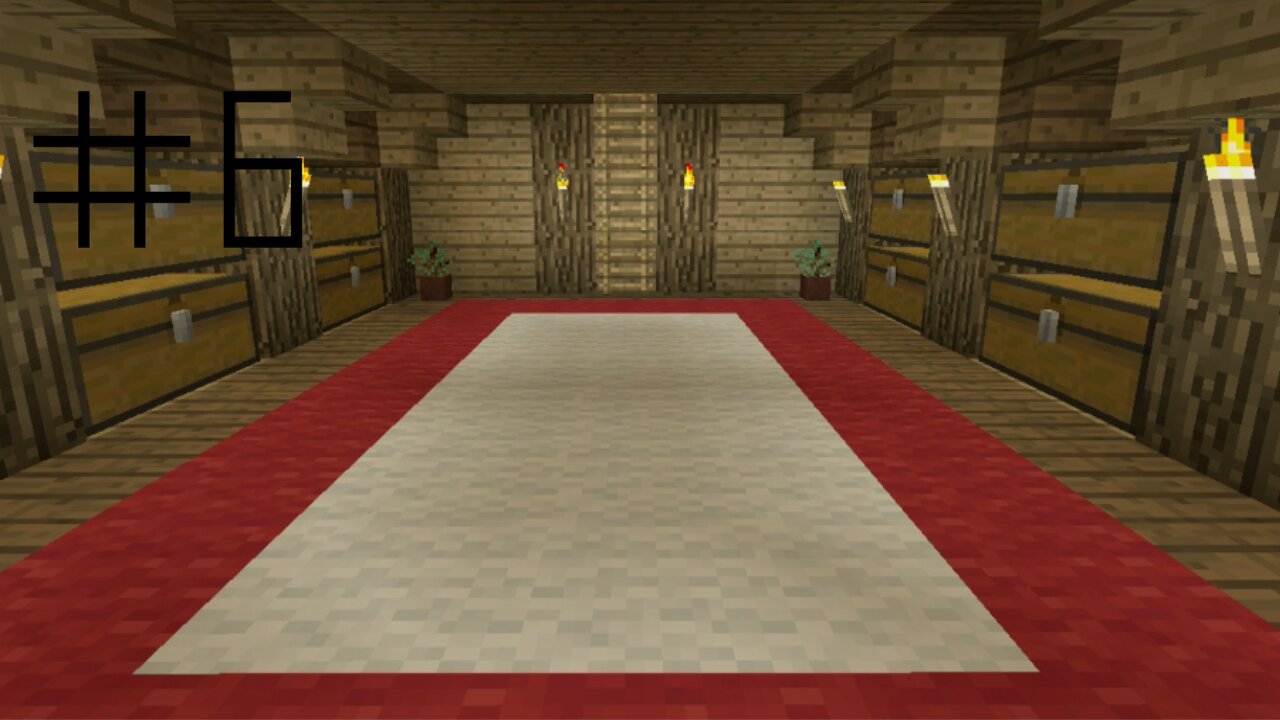 minecraft xbox 360 lets build episode 6 - building a basement/chest room