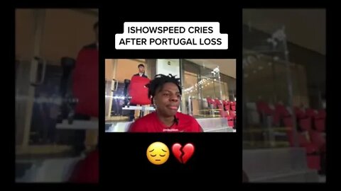 ISHOWSPEED CRIES AS PORTUGAL & CRISTIANO RONALDO ARE ELIMINATED 😭