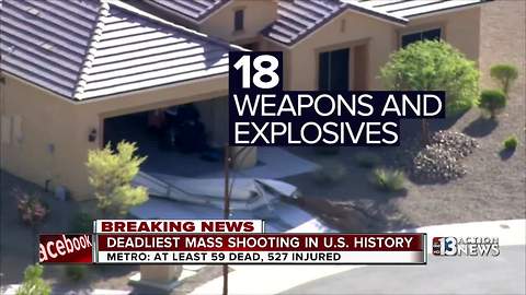 FBI, police searching Mesquite, NV home of Las Vegas shooting suspect