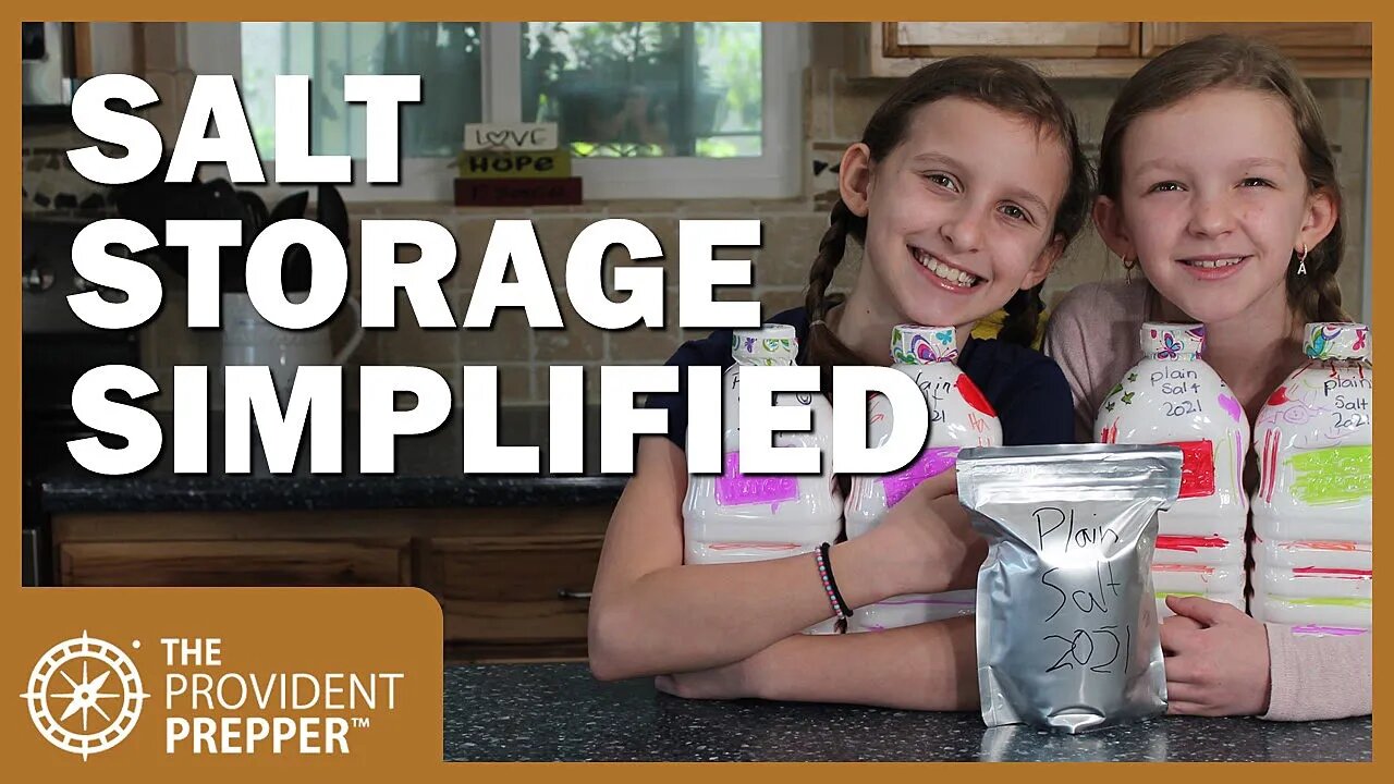 Food Storage: Packaging Salt for Long Term Storage the Easy Way