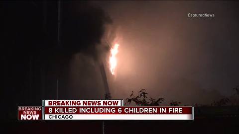 8 people, 6 of them kids, killed in Chicago apartment fire