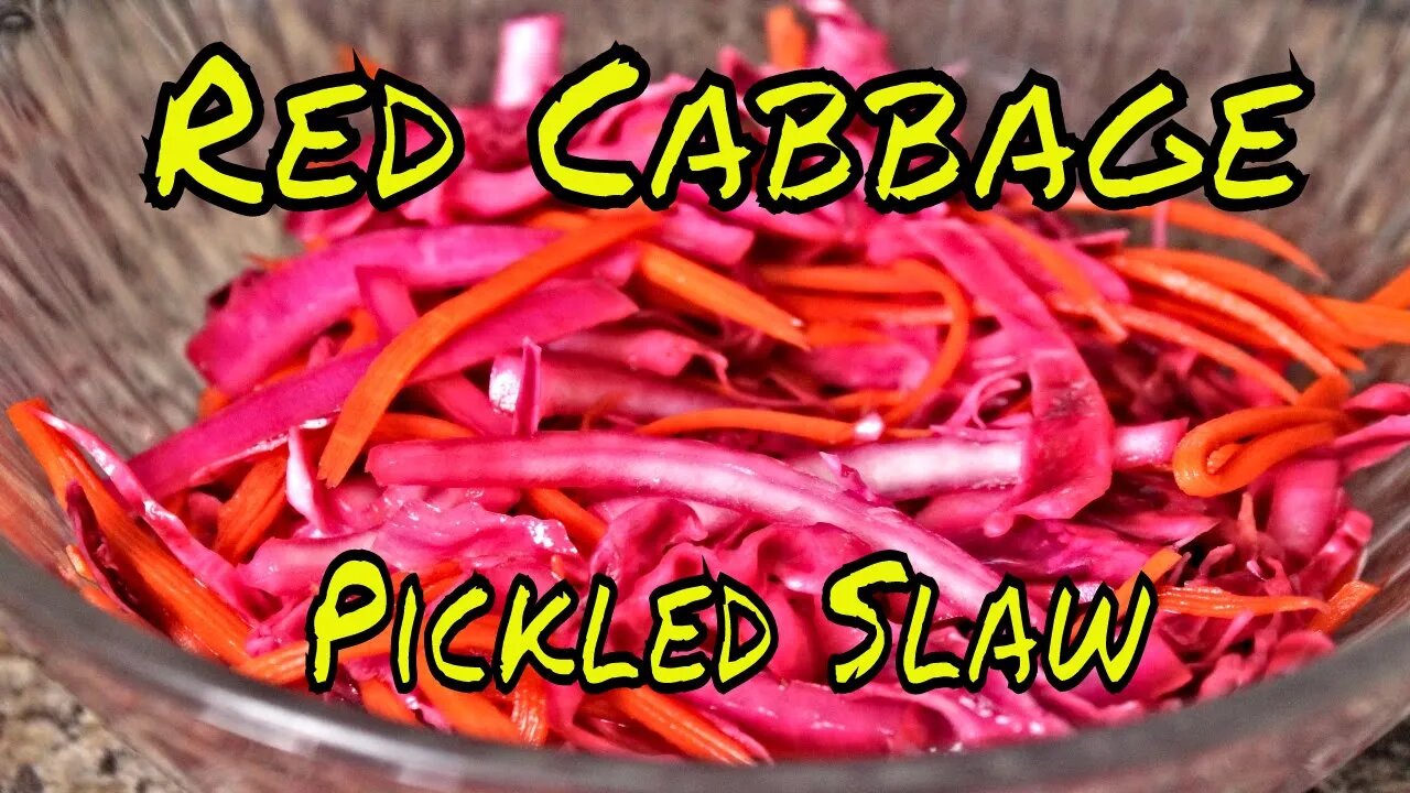 Red Cabbage Pickled Slaw