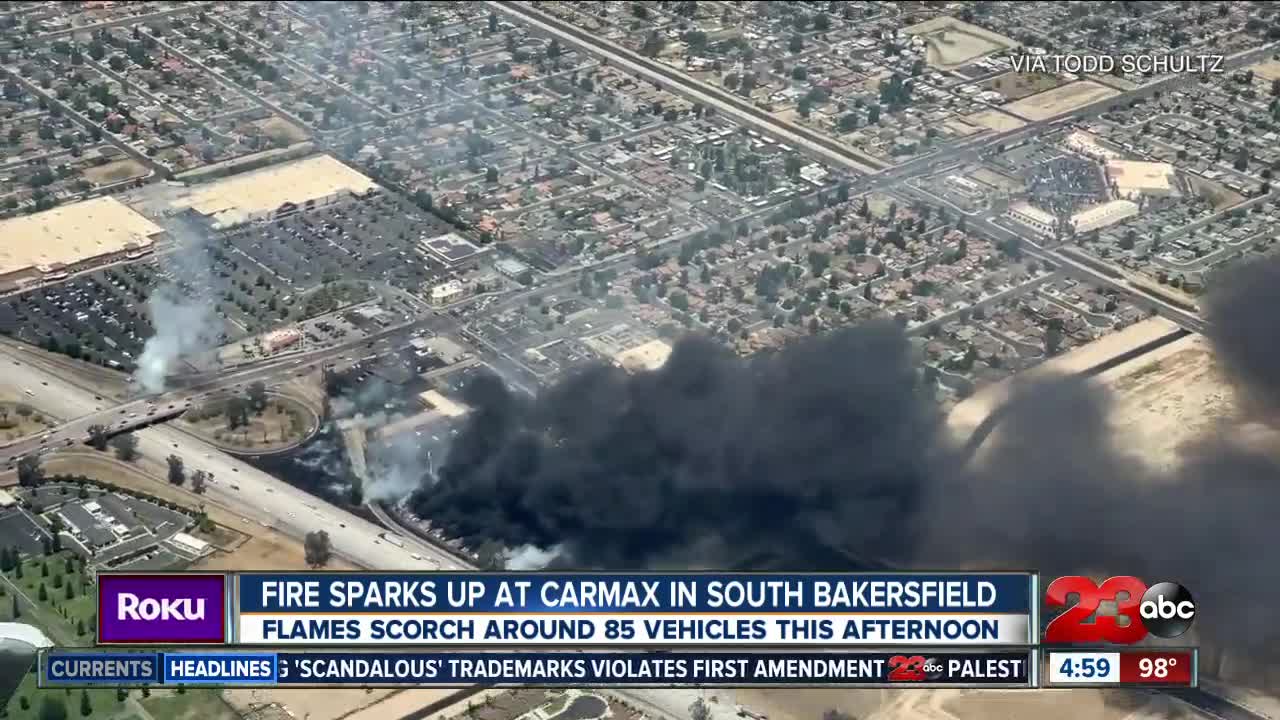 Carmax Fire 85 vehicles damaged