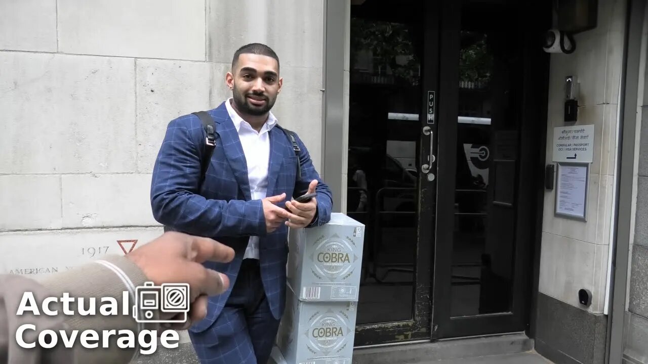 Beer delivery for Naresh Sharawat at Indian Embassy during Khalistan protest | 6th June 2022 |