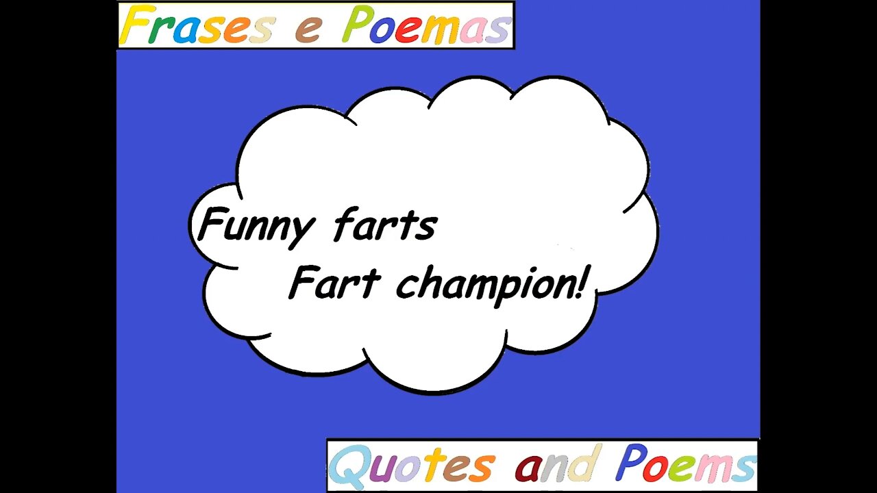 Funny farts: Fart champion! [Quotes and Poems]