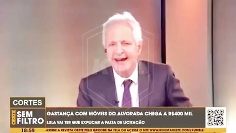 AUGUSTO NUNES COMENTA SOBRE AS REFORMAS SEM LICITAÇÃO NO PALÁCIO ALVORADA