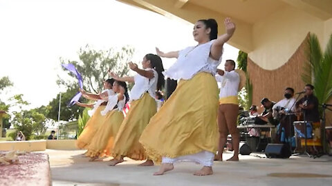 Andersen AFB community celebrates native CHamoru people, Guam culture b-roll 1