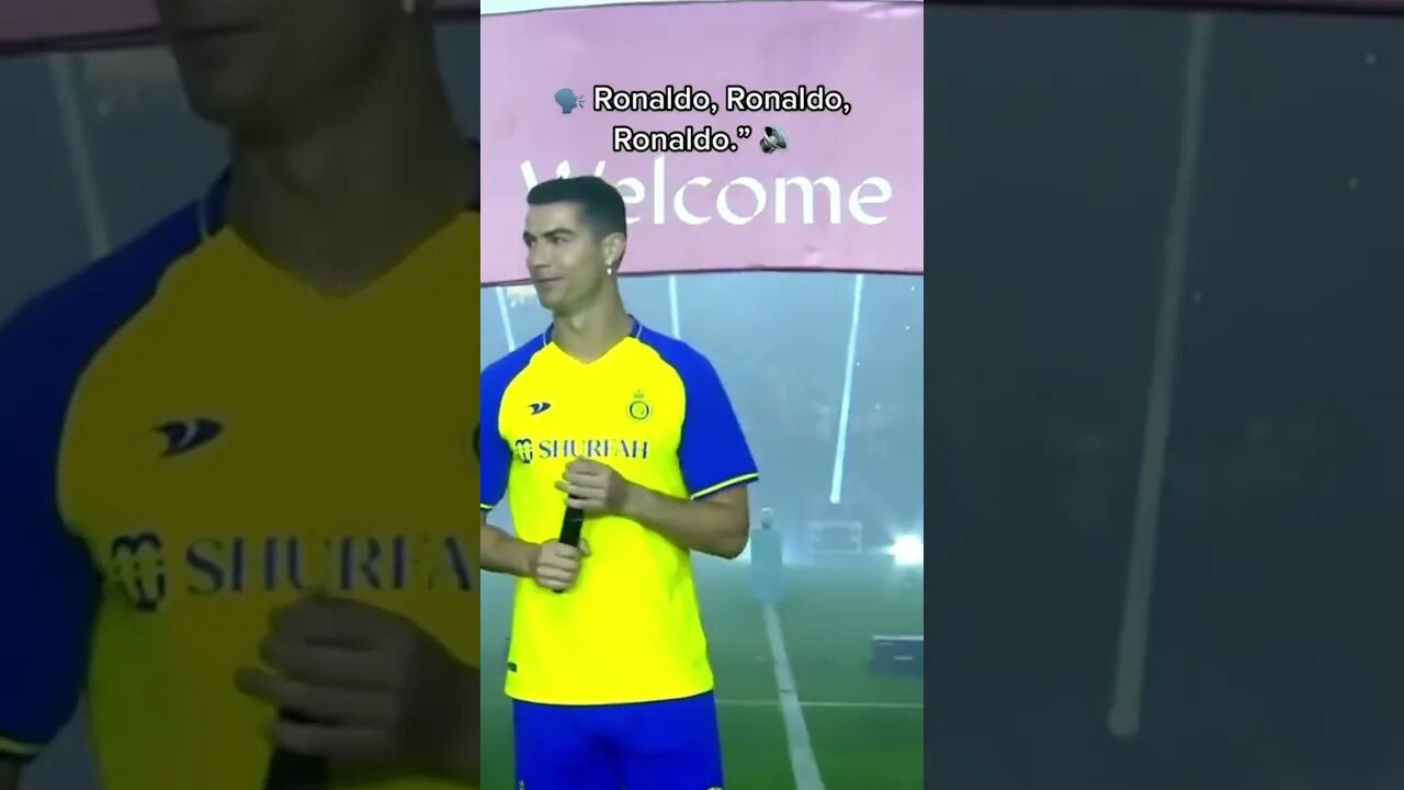 Al - Nassr Supports Chant " Ronaldo, Ronaldo" #ronaldo #sports