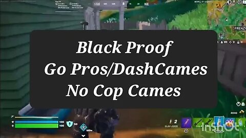 Black Proof Go Pros/Dash Cames Over Cop Cames