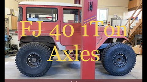 The fj40 1ton axles modified