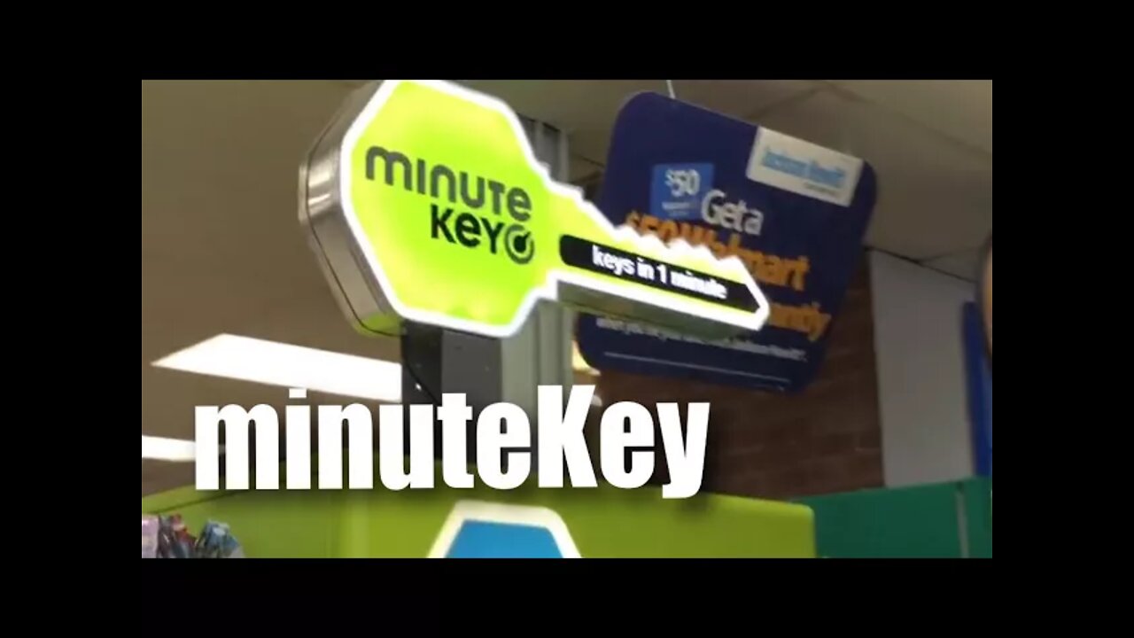 Copying a key with the minuteKey kiosk at Walmart