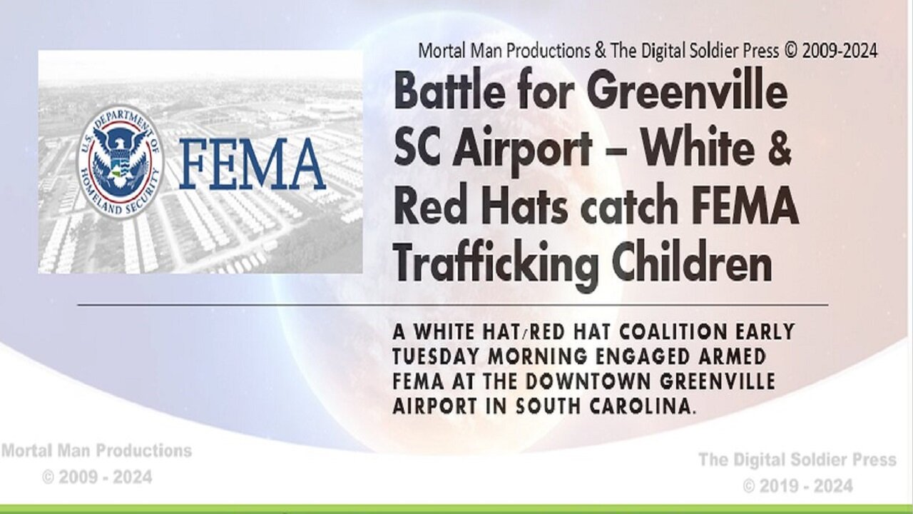 WHITE & RED HATS catch FEMA Tracfficking Children. MUST SEE