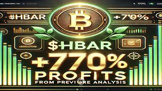 $HBAR +770% profits from previous analysis