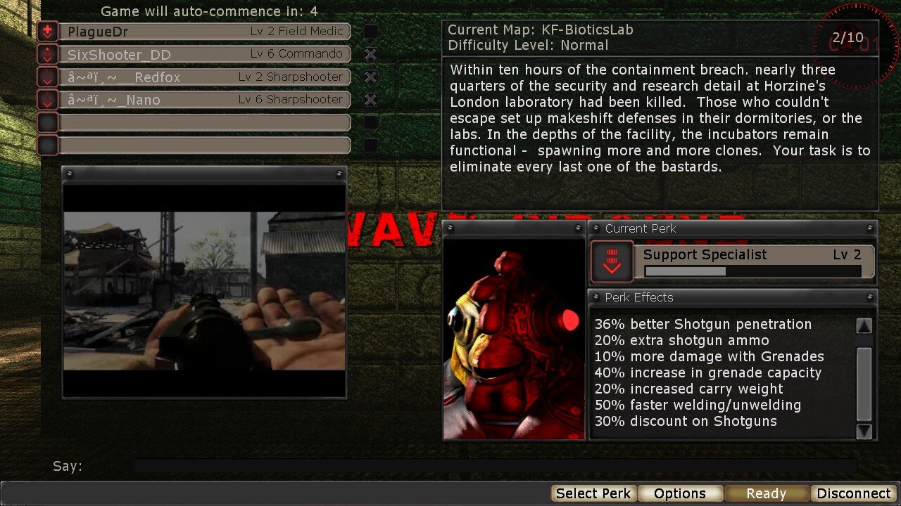Killing Floor online multi Biotics Lab