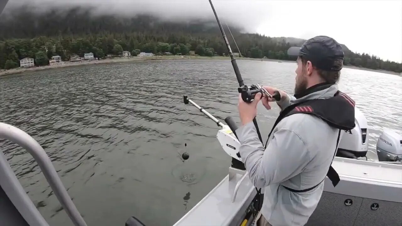 Monster 43lb King Salmon! Epic Battle! Salmon Fishing - Juneau, Alaska! JUNE-9