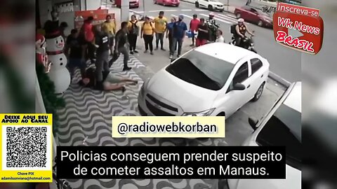 Dupla suspeita de cometer arrastões foram surpreendidos pela a ação rápida dos Polícia Militar