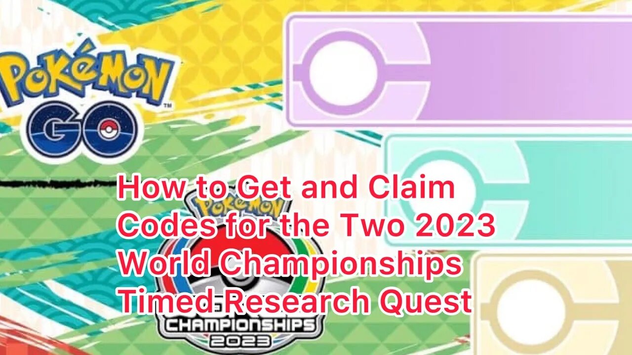 How to Get and Claim Codes for the Two 2023 World Championships Timed Research Quest