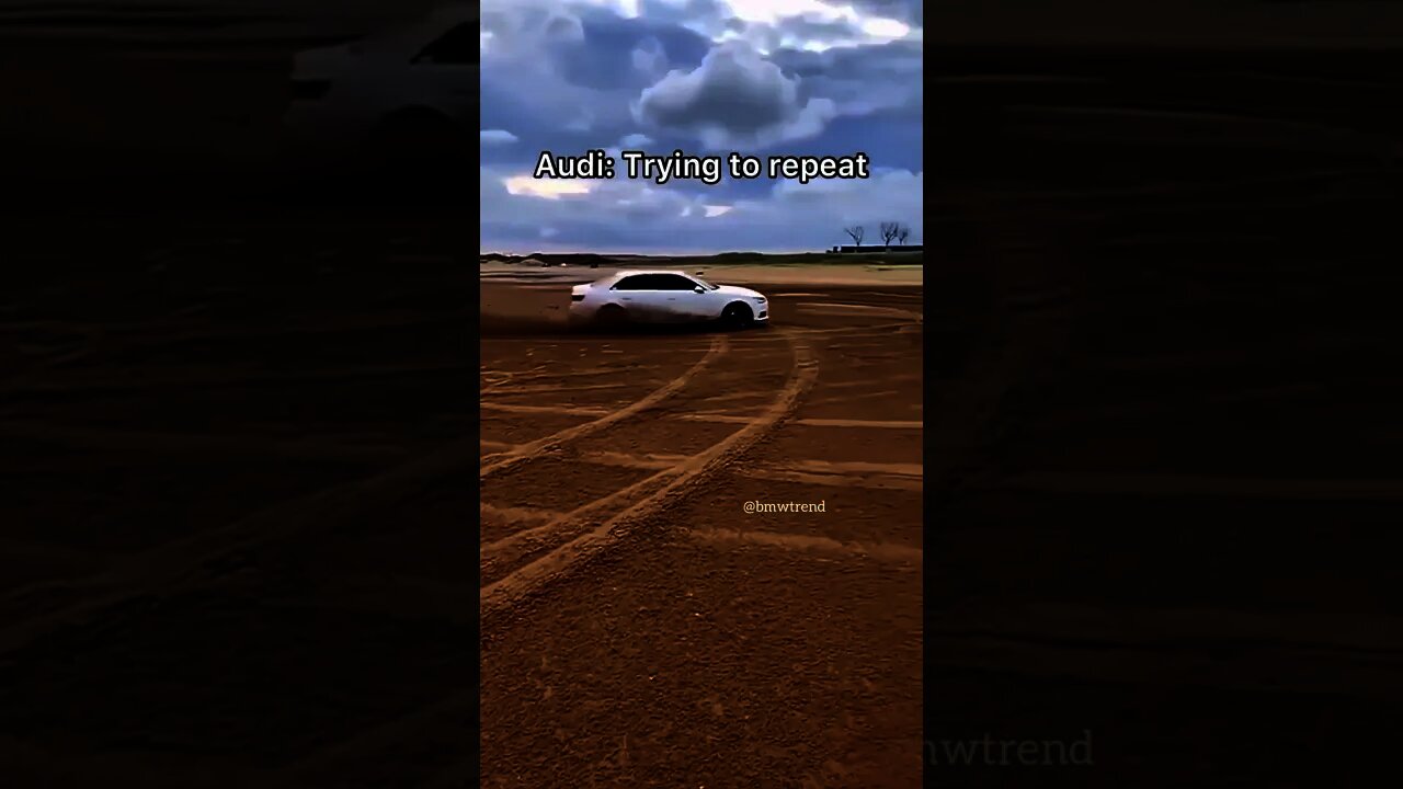 Skill vs. .. Audi🥺😂 (The driver is doing all the stuff)