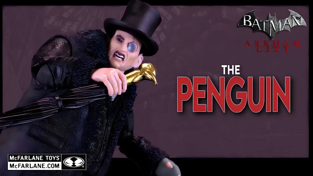 McFarlane Toys DC Multiverse Batman Arkham City The Penguin Figure @The Review Spot