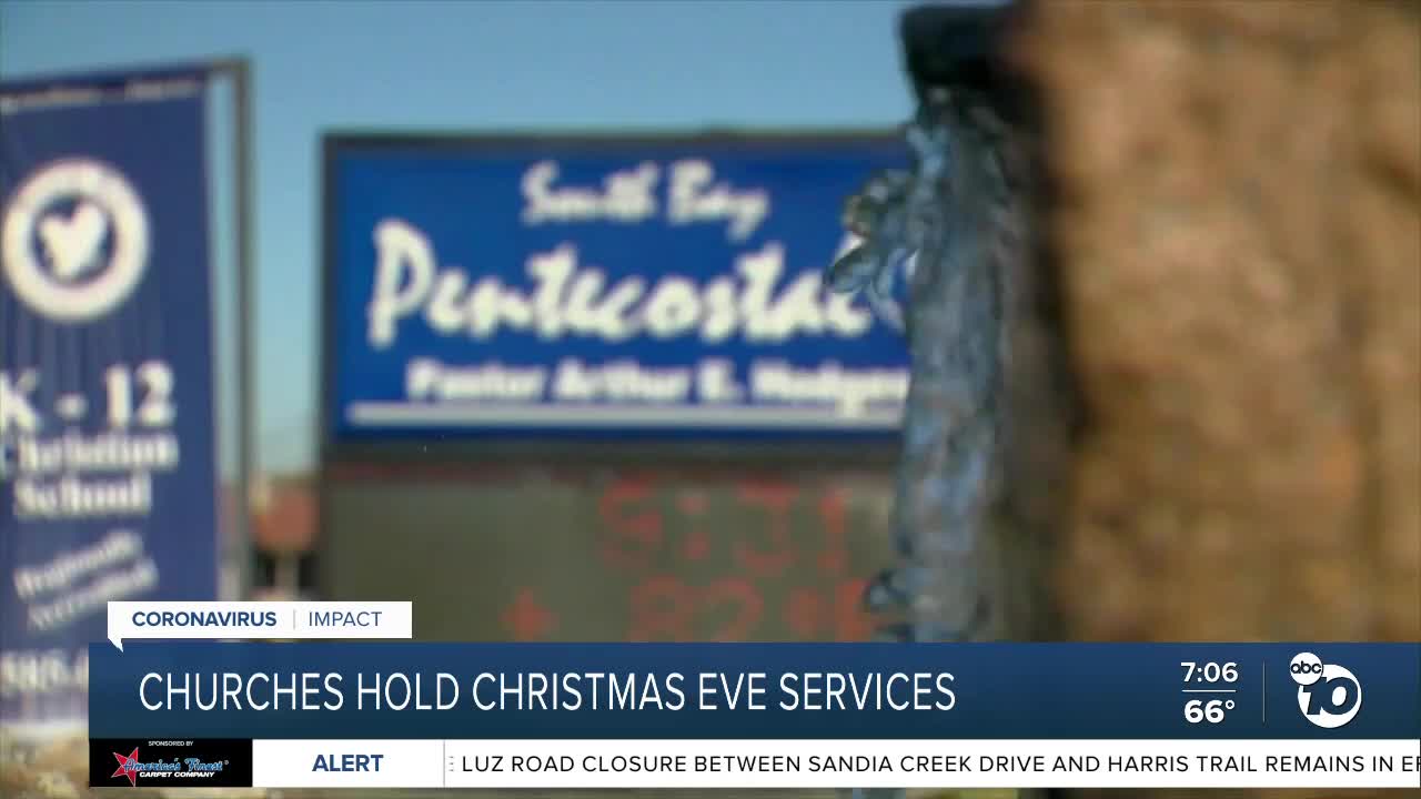 Churches hold Christmas Eve services